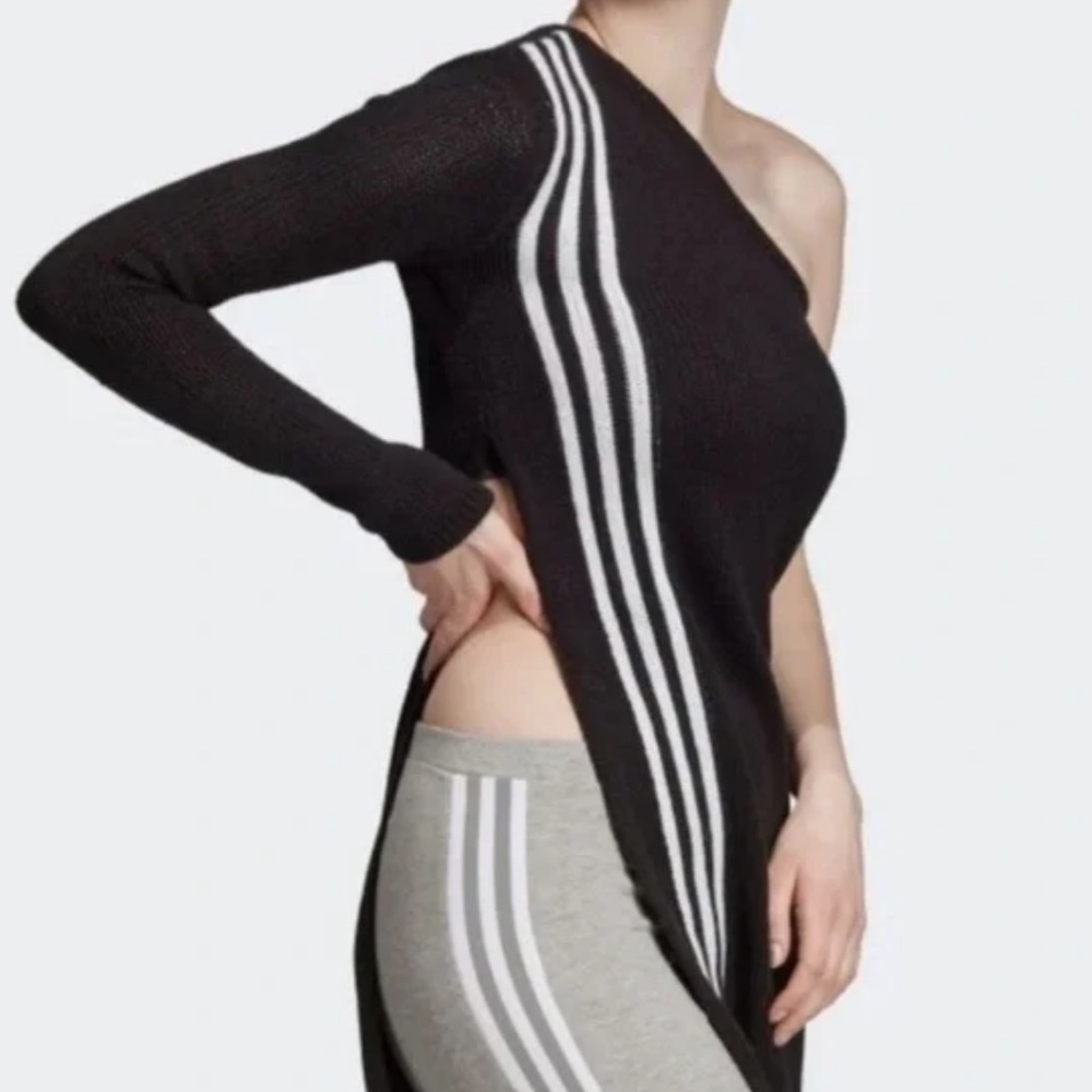Adidas Black One-Shoulder Sweater